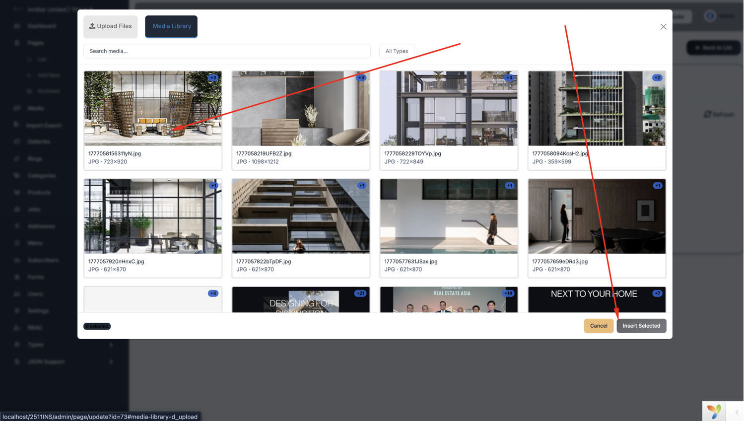 Media Picker Selection