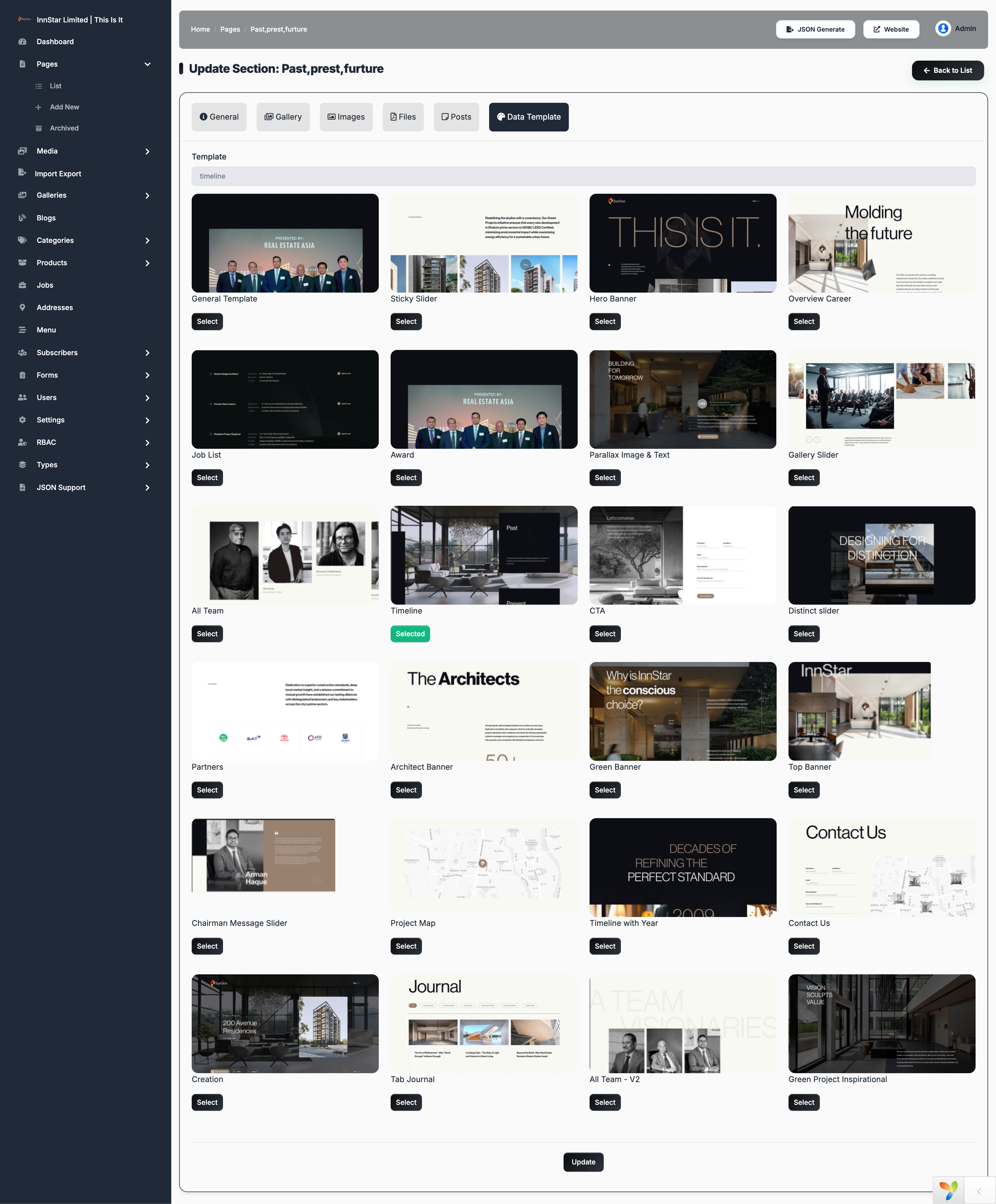 Page Data Template