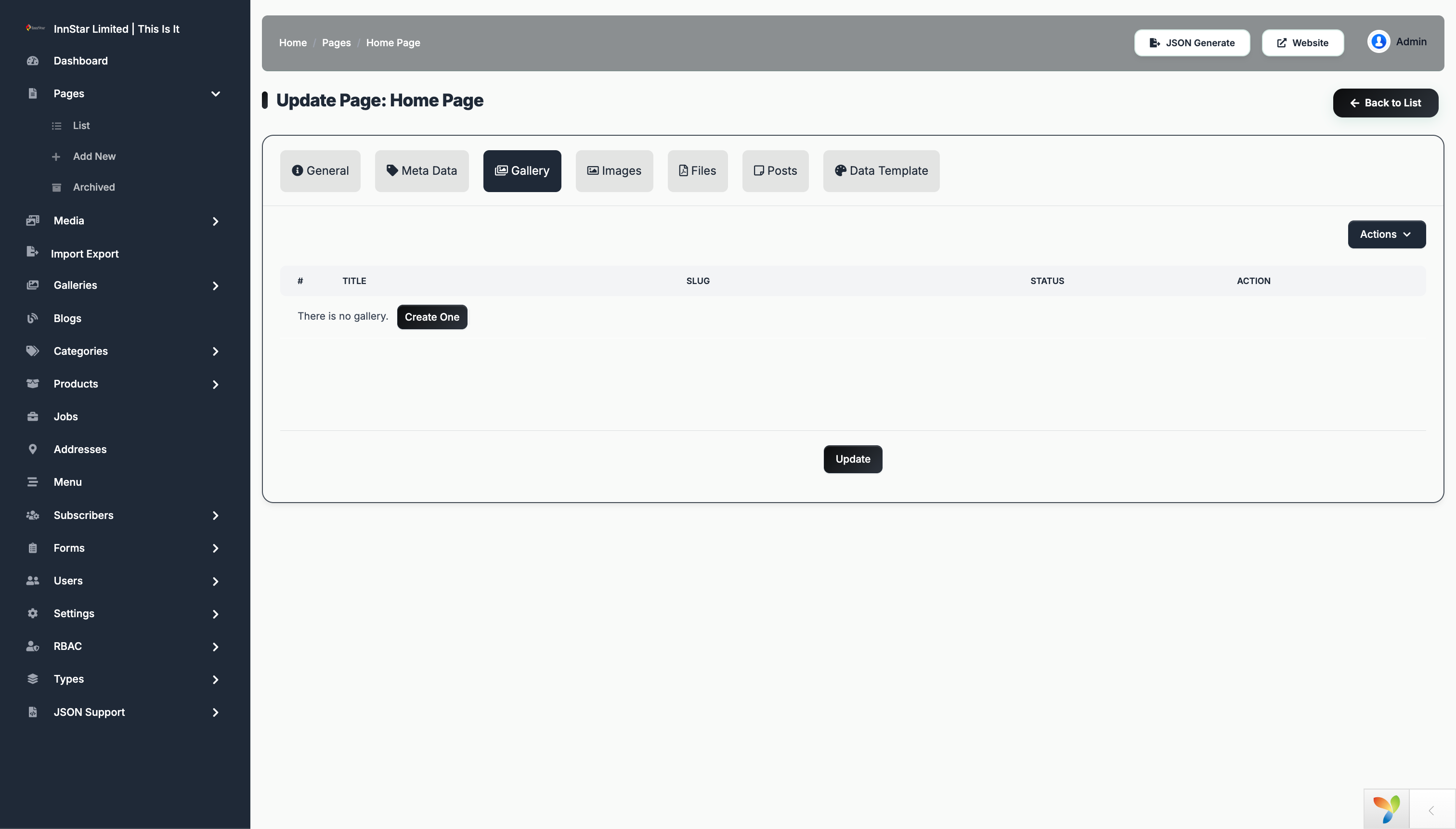 Page Gallery